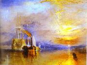 J.M.W. Turner Fighting Temeraire Tugged to Her Last Berth to Be Broken up oil painting on canvas
